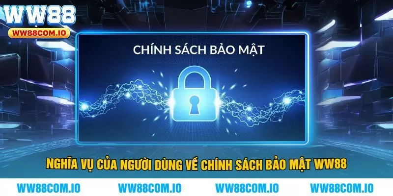 Nghĩa vụ của người dùng về chính sách bảo mật WW88